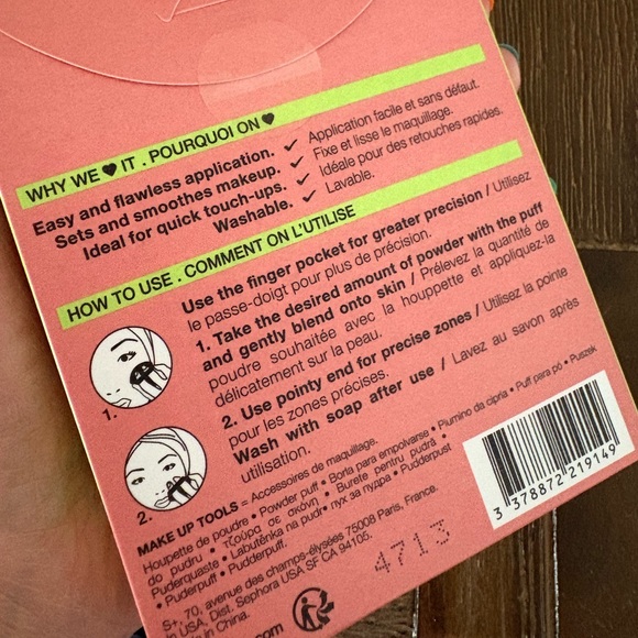 Sephora Powder Puff and Beauty Blender Makeup Sponge Bundle - Picture 4 of 9